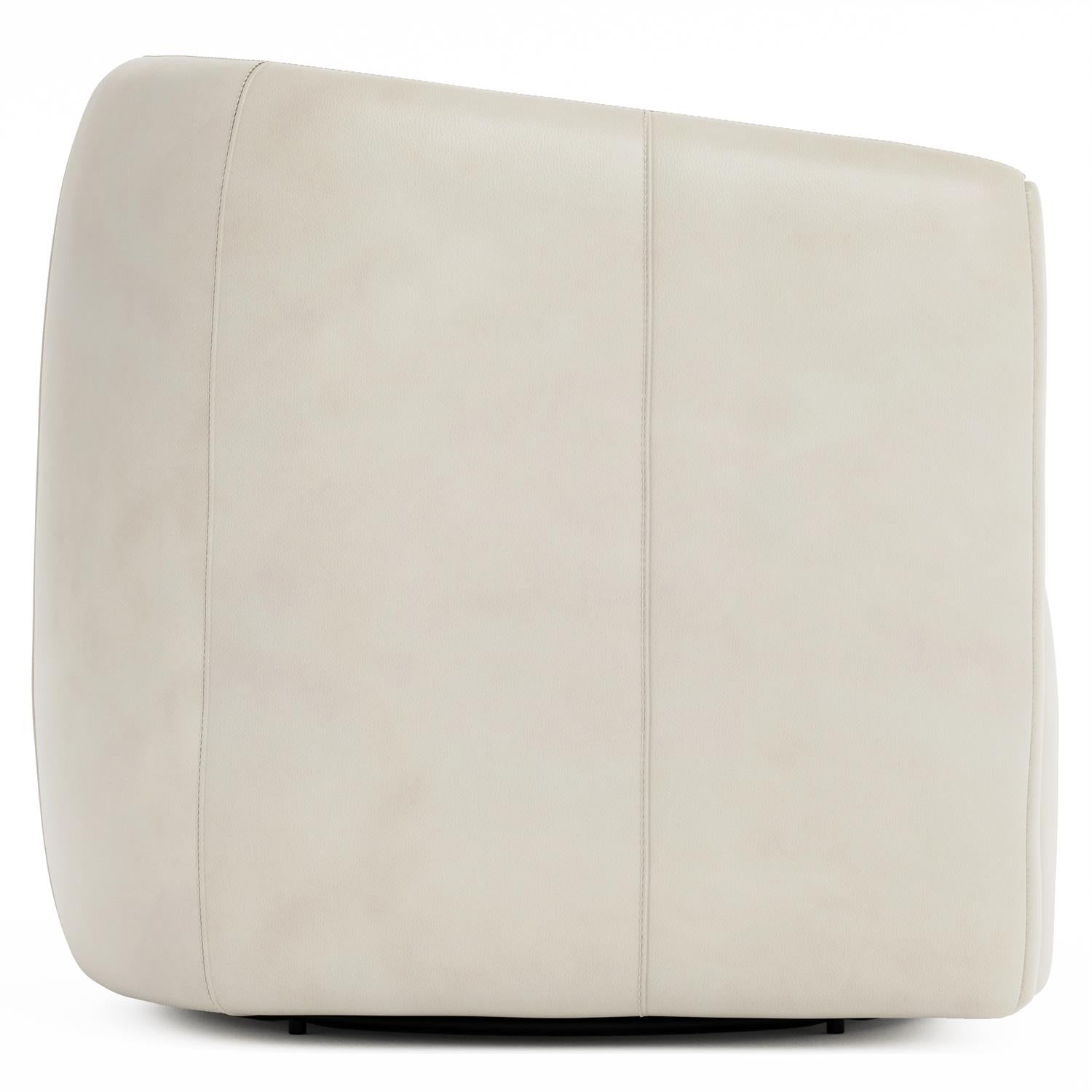 Aline Leather Swivel Chair
