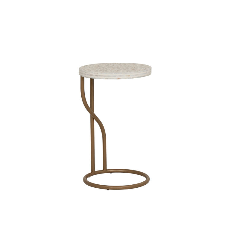 Gold End Table