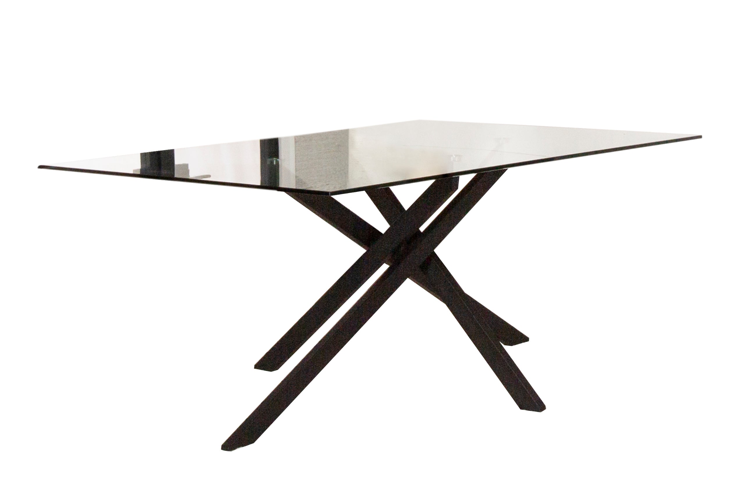 Nero  Clear Glass Table