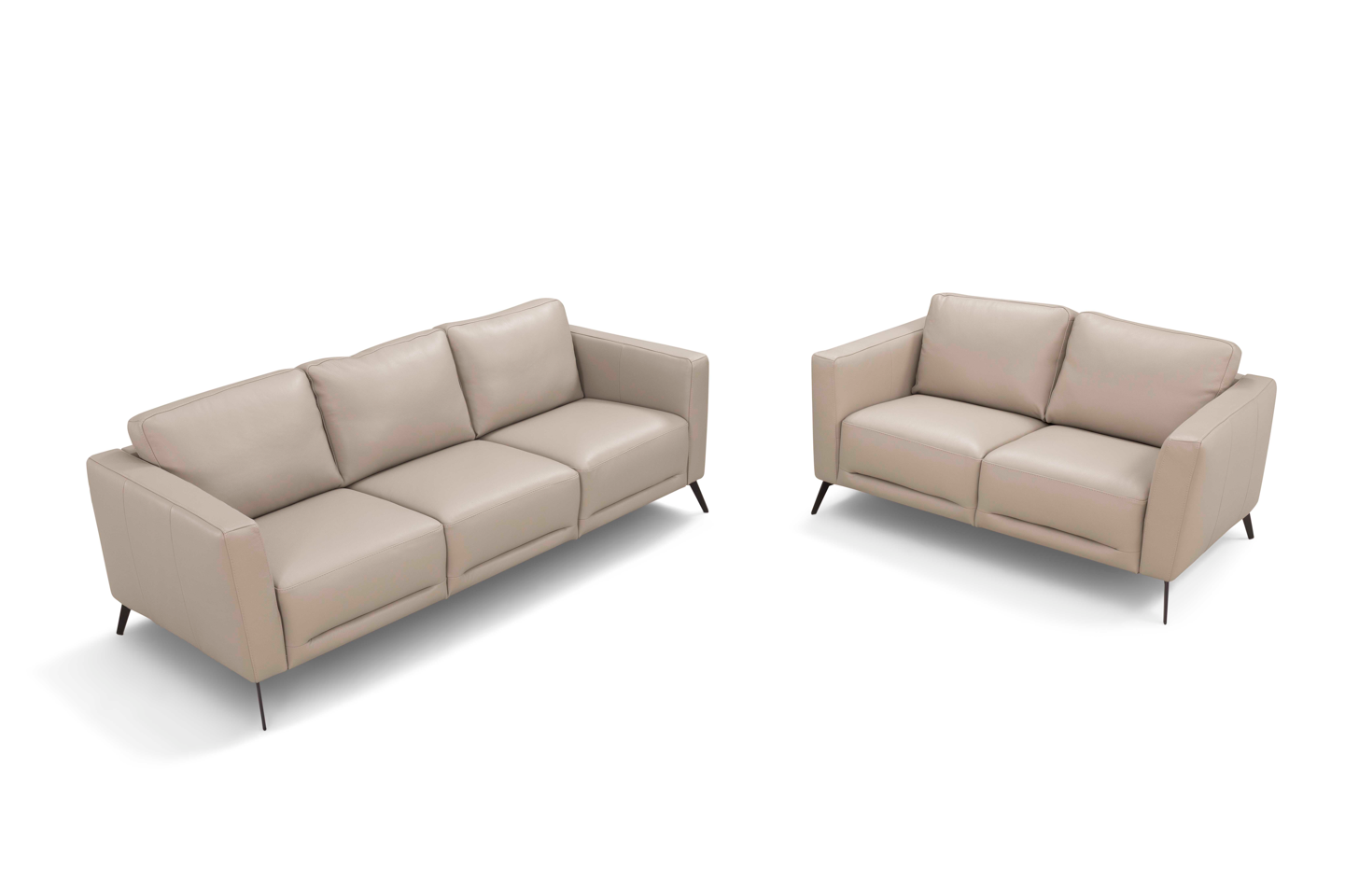 Aston Italian Leather Loveseat