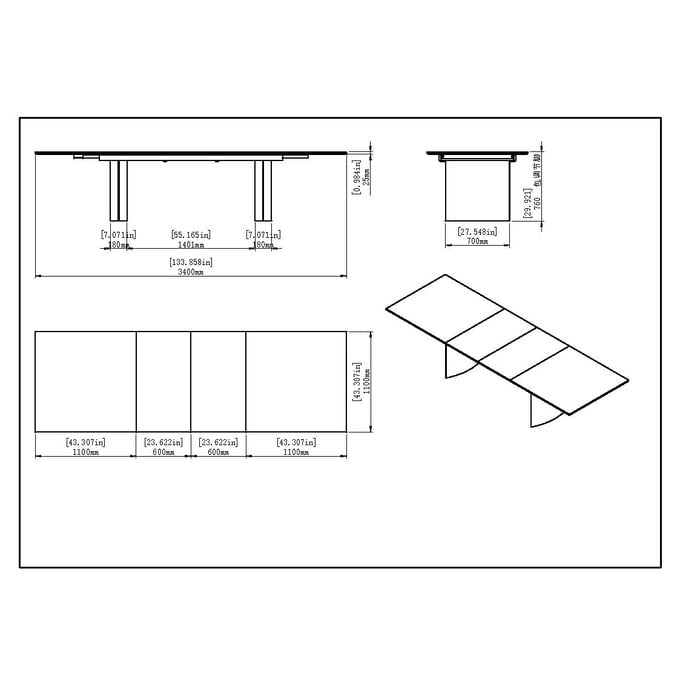 Glenda Extension  Table