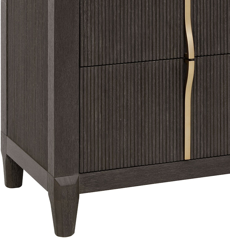 West End Loft 2-Drawer Nightstand with USB-C Outlets