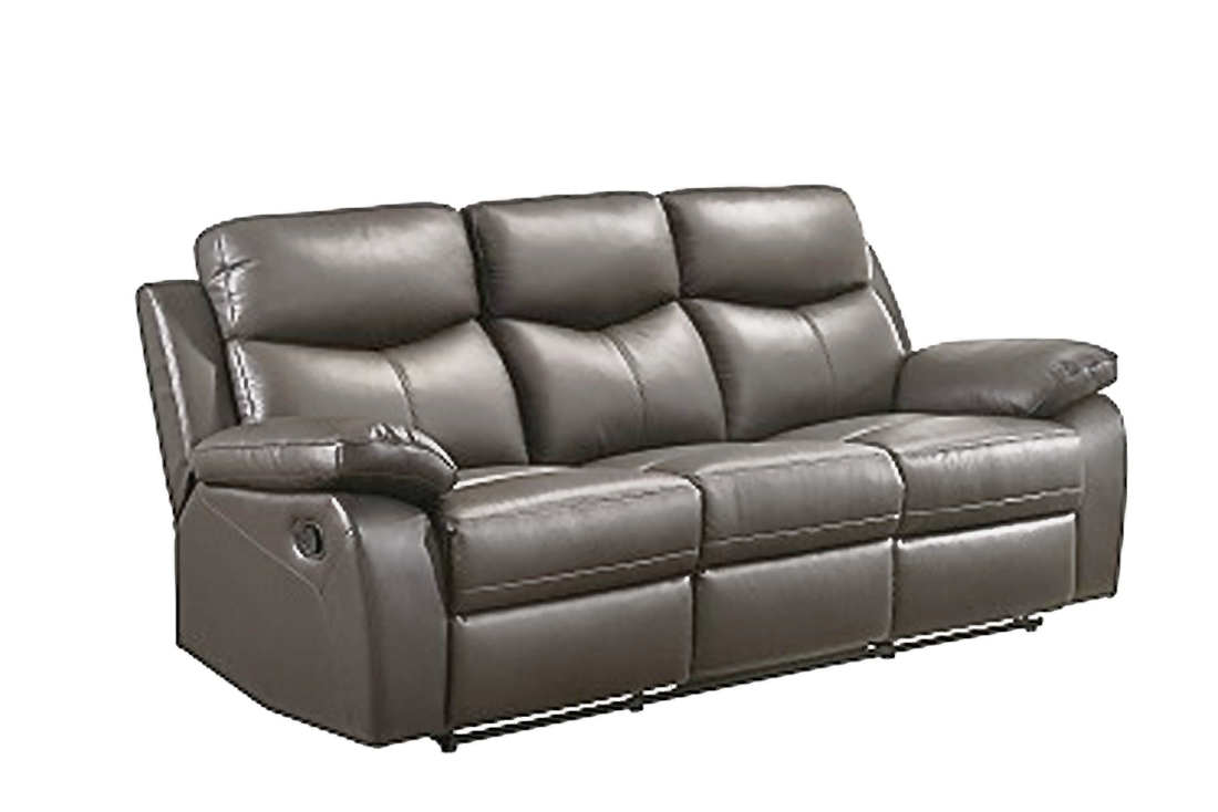 Grey leather 3 seater sofa 2025