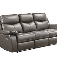 Links Genuine Leather Reclining Sofa