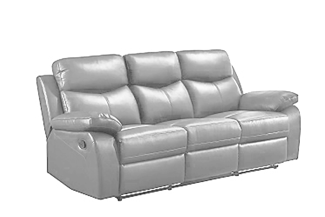 Links Genuine Leather Reclining Sofa